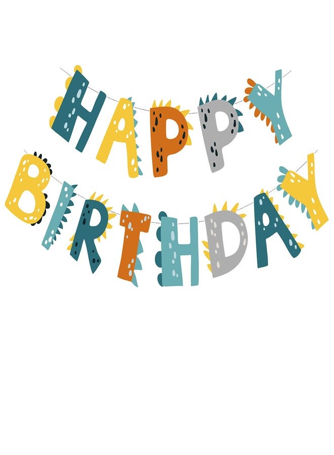 Chictry Dinosaur Theme Party Dino Dinosaur Birthday Banner for Kids Boys Baby shower - Image 1